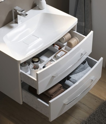 Тумба с умывальником AQWELLA Neringa 80 Белый NER0108